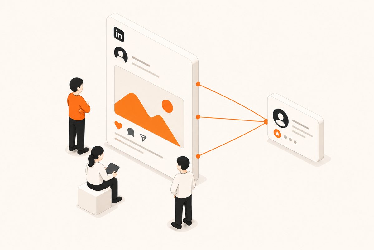 Buyers meeting the brand in the conversations they already read